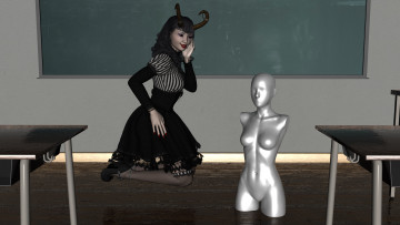 обоя 3д графика, существа , creatures, фон, взгляд, кастаника