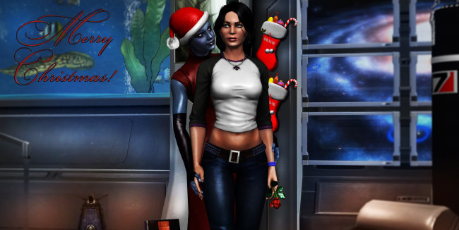 Обои картинки фото 3д графика, праздники , holidays, девушка, взгляд, фон