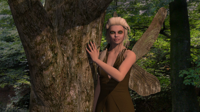 Обои картинки фото 3д графика, эльфы , elves, взгляд, девушка, фон