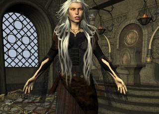 Картинка 3д+графика существа+ creatures девушка фон взгляд