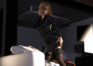 Картинка 3д+графика люди+ people фон взгляд девушка