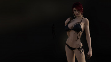 Картинка 3д+графика люди+ people взгляд фон девушка