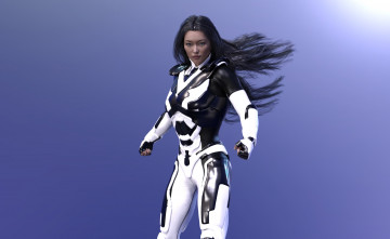 Картинка 3д+графика фантазия+ fantasy девушка взгляд фон