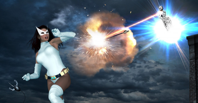 Обои картинки фото 3д графика, фантазия , fantasy, девушка, взгляд, фон