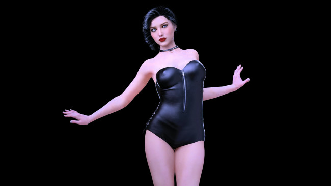 Обои картинки фото 3д графика, люди , people, девушка, фон, взгляд