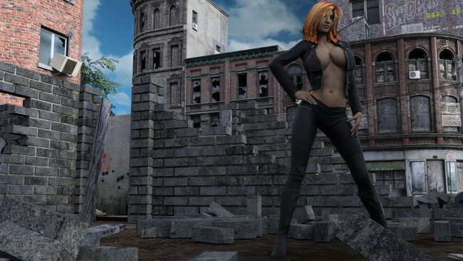 Обои картинки фото 3д графика, люди , people, девушка, взгляд, фон