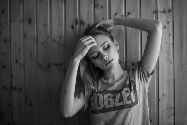 Обои картинки фото девушка, девушки, -unsort , Черно-белые обои, модель