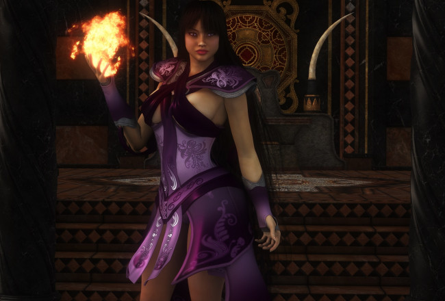 Обои картинки фото 3д графика, фантазия , fantasy, девушка, взгляд, фон