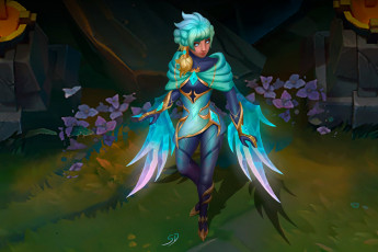 Картинка видео+игры league+of+legends девушка крылья morgana