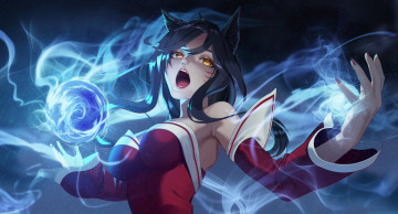 Картинка видео+игры league+of+legends ahri магия