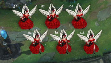 Картинка видео+игры league+of+legends morgana образы фламенко крылья