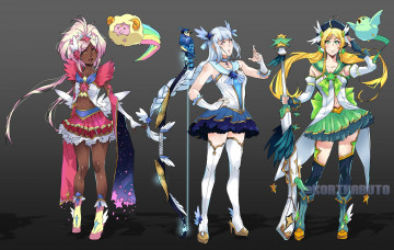 Картинка видео+игры league+of+legends девушки костюмы животные taliyah ashe caitlyn