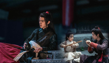 Картинка кино+фильмы the+untamed вэй усянь флейта крыша кувшин ребенок игра