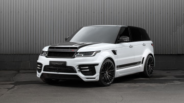 обоя автомобили, range rover, белый, забор