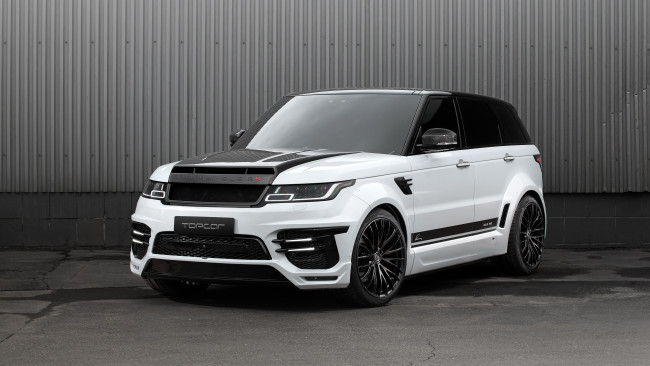 Обои картинки фото автомобили, range rover, белый, забор