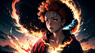 Картинка аниме магия +колдовство +halloween нейросети графика нейроарт ai art нейронные сети рисунки нейро искусство