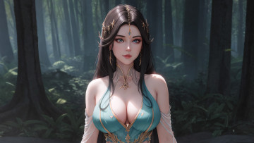 Картинка аниме пейзажи +природа нейросети графика нейроарт ai art нейронные сети рисунки нейро искусство