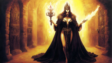 Картинка фэнтези маги +волшебники нейросети графика нейроарт ai art нейронные сети рисунки нейро искусство