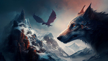 Картинка фэнтези существа нейросети графика нейроарт ai art нейронные сети