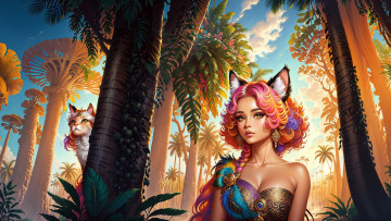 Картинка фэнтези существа нейросети графика нейроарт ai art нейронные сети рисунки нейро искусство