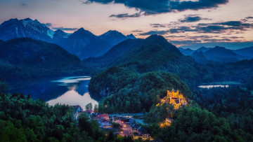 Картинка hohenschwangau+castle bavaria germany города замки+германии hohenschwangau castle