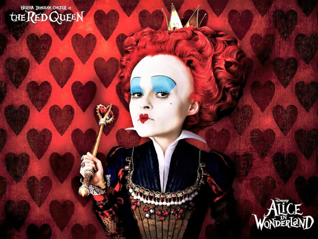 Обои картинки фото кино фильмы, alice in wonderland, красная, королева