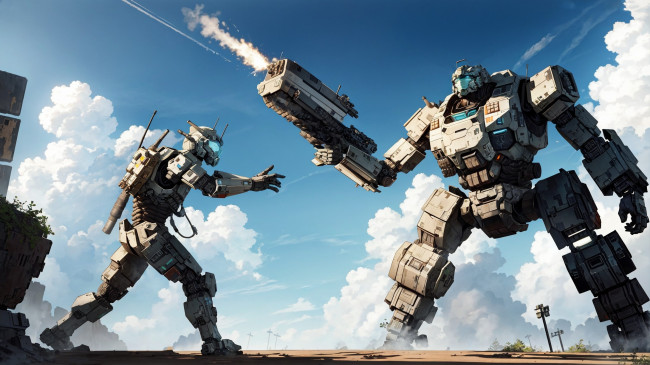 Обои картинки фото аниме, оружие,  техника,  технологии, нейросети, графика, нейроарт, ai, art, нейронные, сети, рисунки, нейро, искусство