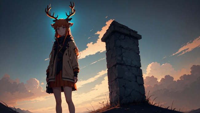 Обои картинки фото аниме, животные,  существа, нейросети, графика, нейроарт, ai, art, нейронные, сети, рисунки, нейро, искусство