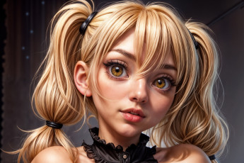 Картинка бестия 3д+графика портрет+ portraits девушка арт красивая мультяшная