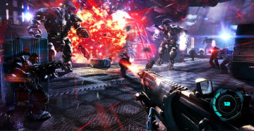 Картинка видео+игры alien+rage оружие бой монстры станция