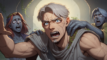 Картинка фэнтези люди нейросети графика нейроарт ai art нейронные сети рисунки нейро искусство нейрографика graphics neuroart neural networks drawings neuro neurography