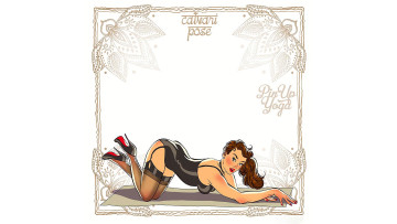 Картинка рисованное люди красивая девушка