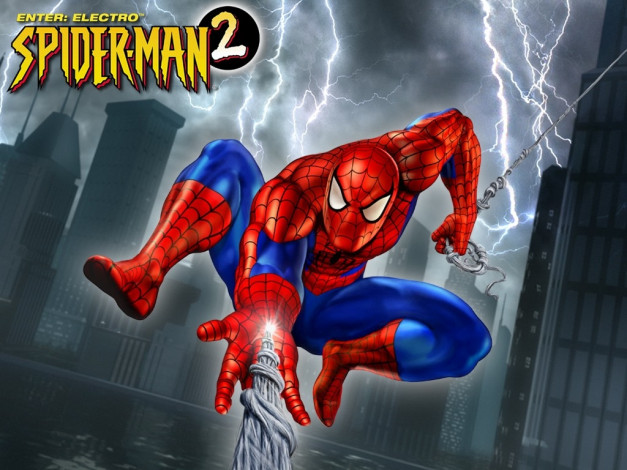 Обои картинки фото spiderman, видео, игры, spider, man, enter, electro