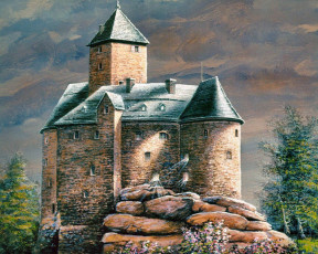 Картинка рисованные города