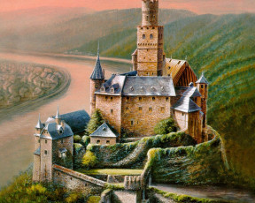 Картинка рисованные города