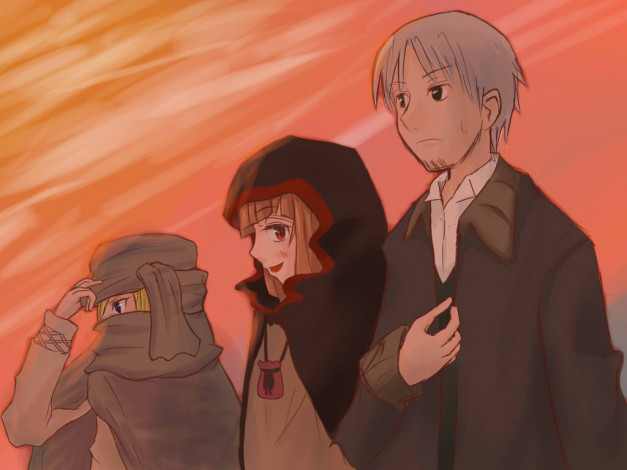 Обои картинки фото аниме, spice, and, wolf