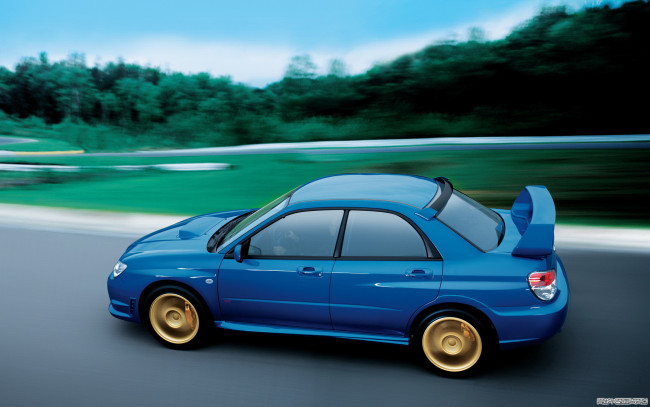 Обои картинки фото subaru, impreza, wrx, sti, old, автомобили