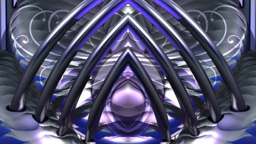 Картинка 3д графика fractal фракталы абстракция