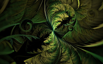 Картинка 3д графика fractal фракталы абстракция
