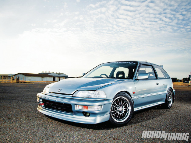 Обои картинки фото 1989, honda, civic, si, автомобили