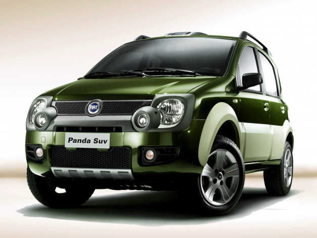 Обои картинки фото fiat, panda, 4x4, cross, автомобили