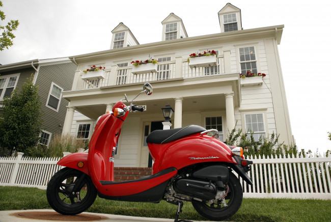 Обои картинки фото мотоциклы, мотороллеры, honda, скутер, metropolitan