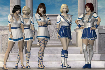 обоя 3д, графика, people, люди, девушки