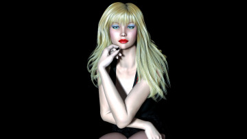 Картинка 3д графика people люди девушка взгляд