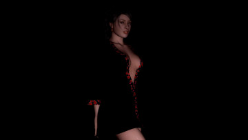 Картинка 3д графика people люди девушка взгляд