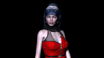 обоя 3д, графика, people, люди, взгляд, девушка