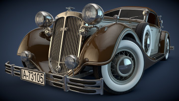 Картинка автомобили 3д 1937 horch
