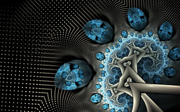 Картинка 3д графика fractal фракталы цвета узор фон