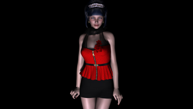 Обои картинки фото 3д, графика, people, люди, взгляд, девушка