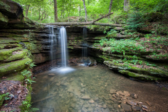 Картинка природа водопады водопад лес река